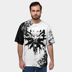 Футболка оверсайз мужская The Witcher логотип и краска, цвет: 3D-принт — фото 2