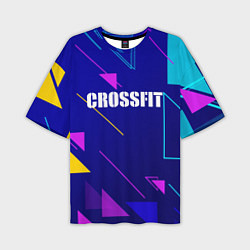 Футболка оверсайз мужская Дефрагментация - Crossfit, цвет: 3D-принт
