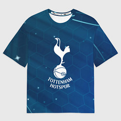 Мужская футболка оверсайз Tottenham hotspur Соты абстракция