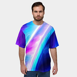 Футболка оверсайз мужская Звездная вспышка, цвет: 3D-принт — фото 2