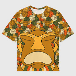 Футболка оверсайз мужская Polynesian tiki SERENE, цвет: 3D-принт