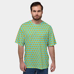 Футболка оверсайз мужская Ути ути-пути Голубой, цвет: 3D-принт — фото 2