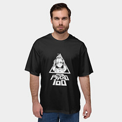 Футболка оверсайз мужская Шигео Моб Психо 100, цвет: 3D-принт — фото 2