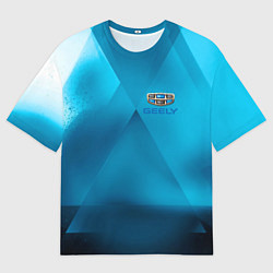 Мужская футболка оверсайз Geely - абстракция