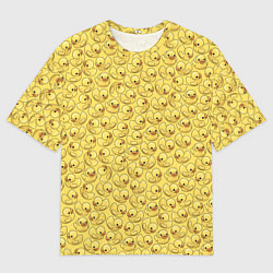 Футболка оверсайз мужская Утиный принт, цвет: 3D-принт