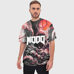 Футболка оверсайз мужская Mood in doom style 2, цвет: 3D-принт — фото 2