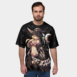 Футболка оверсайз мужская Молодая ведьма на Хэллоуин, цвет: 3D-принт — фото 2