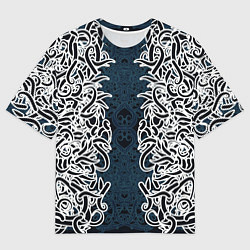 Мужская футболка оверсайз Белый шум