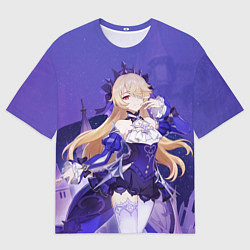 Футболка оверсайз мужская Fischl Ein Immernachtstraum, цвет: 3D-принт