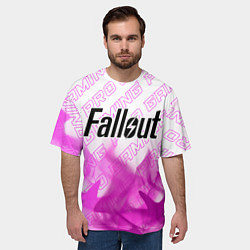 Футболка оверсайз мужская Fallout pro gaming: символ сверху, цвет: 3D-принт — фото 2
