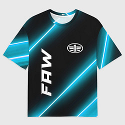 Мужская футболка оверсайз FAW неоновые лампы
