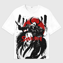 Футболка оверсайз мужская Самурай На Лошади, цвет: 3D-принт