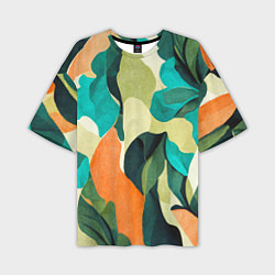 Футболка оверсайз мужская Multicoloured camouflage, цвет: 3D-принт