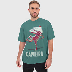 Футболка оверсайз мужская Capoeira fighter, цвет: 3D-принт — фото 2