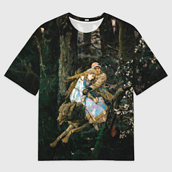Мужская футболка оверсайз Васнецов Иван царевич на Сером Волке