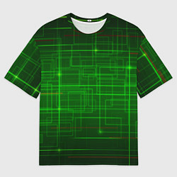 Мужская футболка оверсайз Нейросеть - текстура