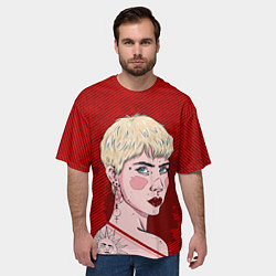 Футболка оверсайз мужская Прощальный взгляд, цвет: 3D-принт — фото 2