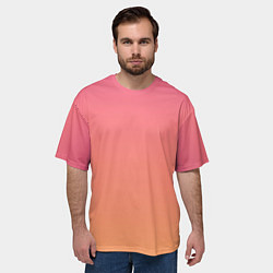 Футболка оверсайз мужская Закатное небо, цвет: 3D-принт — фото 2