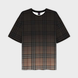 Мужская футболка оверсайз Tartan gradient