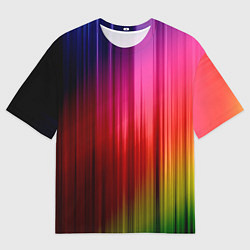 Футболка оверсайз мужская Цветной спектр, цвет: 3D-принт