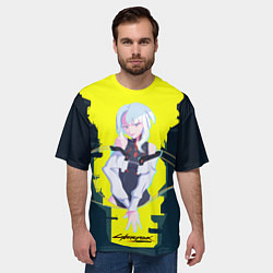 Футболка оверсайз мужская Люси арт, цвет: 3D-принт — фото 2