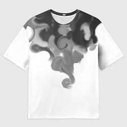 Футболка оверсайз мужская Тёмный дым, цвет: 3D-принт