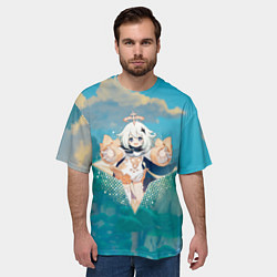 Футболка оверсайз мужская Паймон в примогеме, цвет: 3D-принт — фото 2