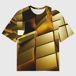 Мужская футболка оверсайз Золото