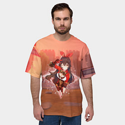 Футболка оверсайз мужская Эмбер в примогеме, цвет: 3D-принт — фото 2