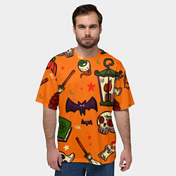 Футболка оверсайз мужская Время ночных существ, цвет: 3D-принт — фото 2