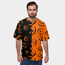 Футболка оверсайз мужская Улыбка Джека, цвет: 3D-принт — фото 2