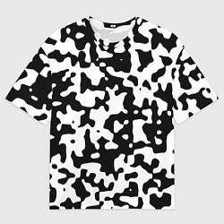 Мужская футболка оверсайз Камуфляж Cowskin средний