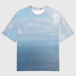 Мужская футболка оверсайз Крымское море