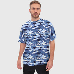Футболка оверсайз мужская Камуфляж Navi Camo, цвет: 3D-принт — фото 2