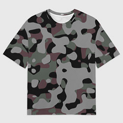 Футболка оверсайз мужская Камуфляж Urban Night, цвет: 3D-принт