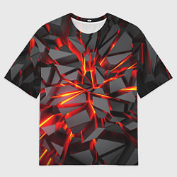 Футболка оверсайз мужская Неоновый блеск, цвет: 3D-принт
