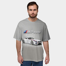 Футболка оверсайз мужская BMW Z4 GT3 - Motorsport - racing team, цвет: 3D-принт — фото 2