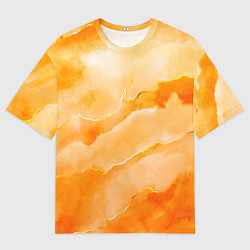 Футболка оверсайз мужская Оранжевое настроение, цвет: 3D-принт
