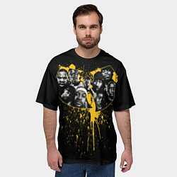 Футболка оверсайз мужская Wu-Tang Clan paint, цвет: 3D-принт — фото 2