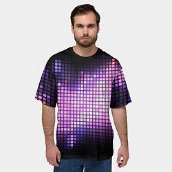 Футболка оверсайз мужская Музыкальная визуализация, цвет: 3D-принт — фото 2
