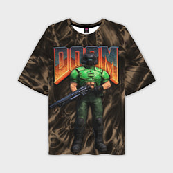 Футболка оверсайз мужская DOS DOOM - Doomguy, цвет: 3D-принт