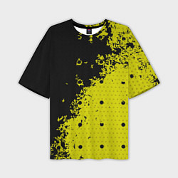 Мужская футболка оверсайз Black & Yellow