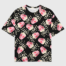 Мужская футболка оверсайз Попкорн