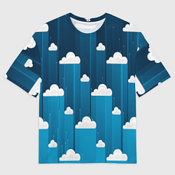 Футболка оверсайз мужская Night clouds, цвет: 3D-принт