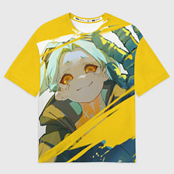 Футболка оверсайз мужская Киберпанк: Бегущие по краю Ребекка, цвет: 3D-принт