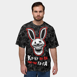 Футболка оверсайз мужская Ку-ку ля-ля, чи-чи, га-га, цвет: 3D-принт — фото 2