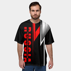 Футболка оверсайз мужская Russian - Russian Federation, цвет: 3D-принт — фото 2