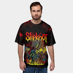 Футболка оверсайз мужская Slipknot Monster, цвет: 3D-принт — фото 2