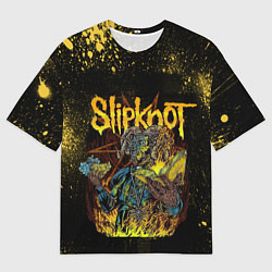 Футболка оверсайз мужская Slipknot Yellow Monster, цвет: 3D-принт