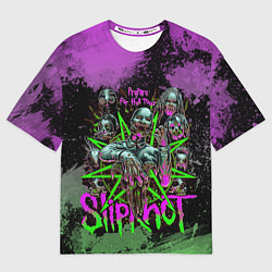 Футболка оверсайз мужская Slipknot satan, цвет: 3D-принт